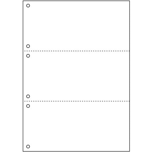 ＨＩＳＡＧＯ　プリンタ帳票Ａ４白紙３面６穴　FSC2005　1 PK