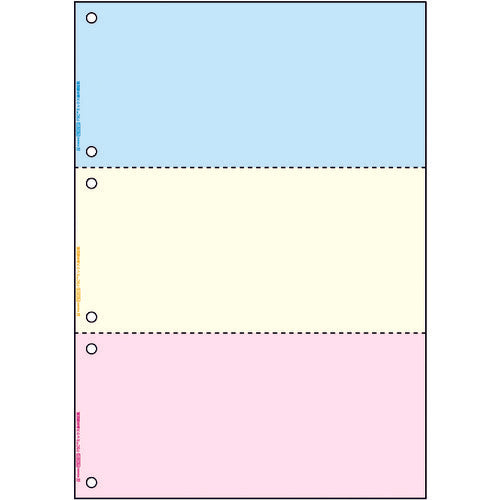 HISAGO 프린터 서표 A4 컬러 3면 6 구멍 FSC2013 1 PK