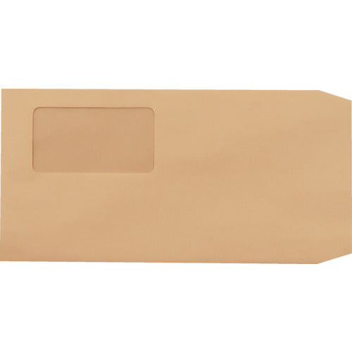 King Corp. Long 6 Window Envelopes with Tape Glue, Kraft, 100 pcs. N6KGM70Q 1 PK
