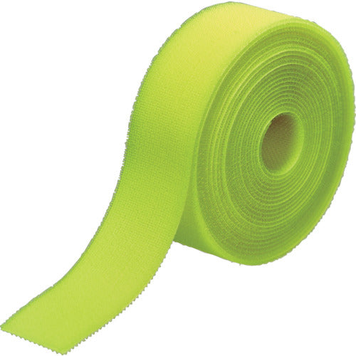 TRUSCO Magic Band [R Down] Binding Tape Double-Sided Fluorescent Yellow 40mm x 5m MKT-4050-LY 1 Roll