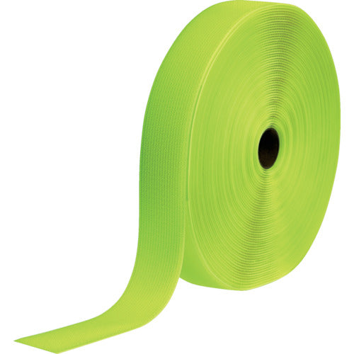 ＴＲＵＳＣＯ　フリーマジック［［Ｒ下］］結束テープ片面蛍光イエロー５０ｍｍ２５ｍ　MKT-50B-LY　1 巻