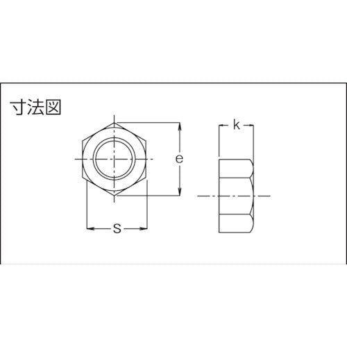 ＴＲＵＳＣＯ　六角ナット　１種　Ｓ４５Ｃ　Ｍ５　３２個入　Y221-0005　1 PK