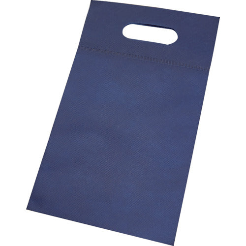 ＴＲＵＳＣＯ　不織布小判抜き手提げバッグ　Ｓ　１０枚入　ネイビー　THKB-S-NV　1 袋