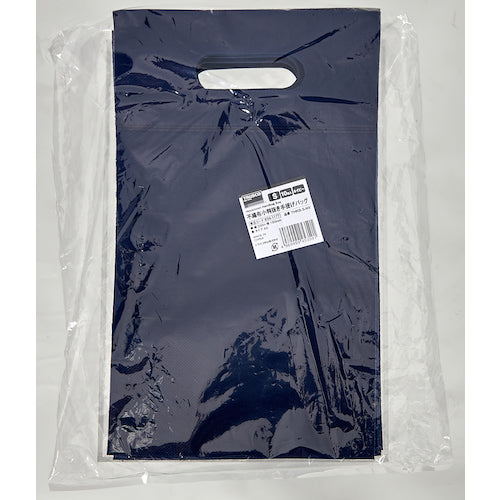 ＴＲＵＳＣＯ　不織布小判抜き手提げバッグ　Ｓ　１０枚入　ネイビー　THKB-S-NV　1 袋