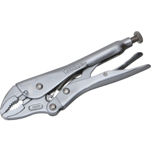 Super Grip Pliers Standard Type Total Length: 113mm Jaw Opening: (Square material) 1-14, (Round material) φ1-17 SGP100 1 piece