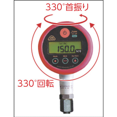 ＭＡＳＡＤＡ　油圧式ハンディロードセル　定格容量１５０ｋＮ　MH-15LD　1 台