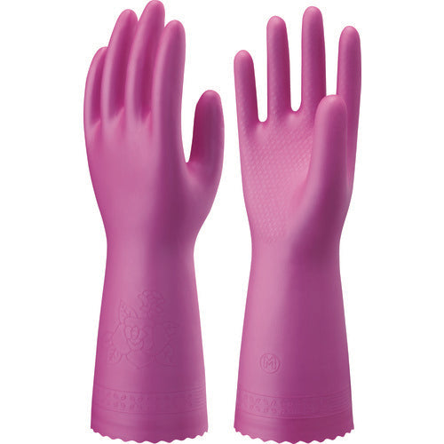 SHOWA [Sold out and discontinued] PVC gloves, Nice Hand Delicate, smooth touch, magenta, size M, NHDS-MMZ, 1 pair