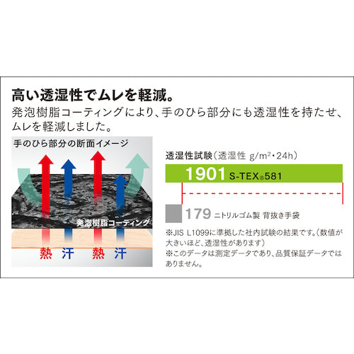 ＳＨＯＷＡ　耐切創手袋　ハガネコイル　Ｓ−ＴＥＸ５８１　Ｌサイズ　S-TEX 581-L　1 双