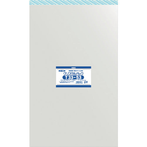 HEIKO OPP Bag with Tape Crystal Pack T33-53 100 Pieces 6741400 T33-53 1 Bag