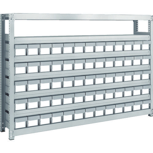 TRUSCO Steel Rack M2 Type Light-Medium Duty Shelf H1200 with Plastic NG Drawer Small X65 M2-4637-E65 1 Unit