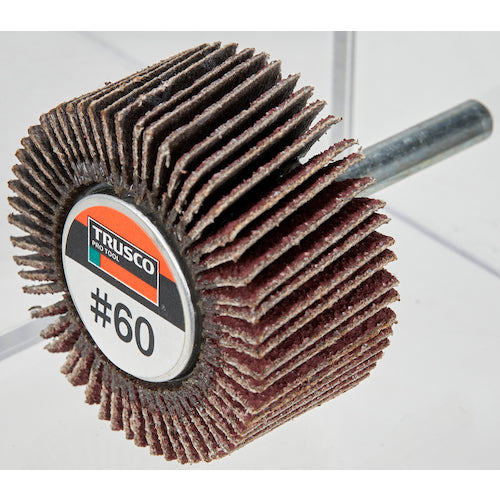 TRUSCO Ceramic Abrasive Flap Wheel 40X25X6 #C40 (5 pieces) HF4025C-40 1 box