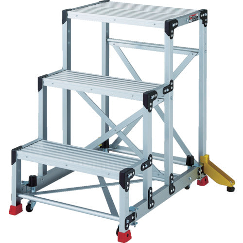 TRUSCO TSF형 발판 H900 아웃리거 MG캐스터 부착 TSF-369-OC 1대