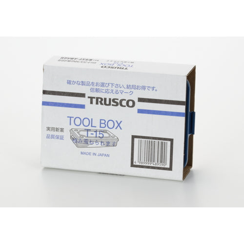 ＴＲＵＳＣＯ　トランク型工具箱　１５４Ｘ１０５Ｘ２９　ブルー　T-15　1 個