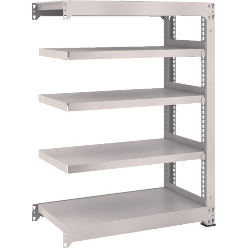 ＴＲＵＳＣＯ　スチールラック　Ｍ３型中量棚　１５００×１１２１×Ｈ１２００　５段　連結　ネオグレー　M3-45125B　1 Ｓ