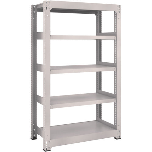 TRUSCO Steel Rack M3 Medium Duty Shelf 1500 x 1121 x H1500 5 Tiers Single Unit Neo Gray M3-55125 1 S
