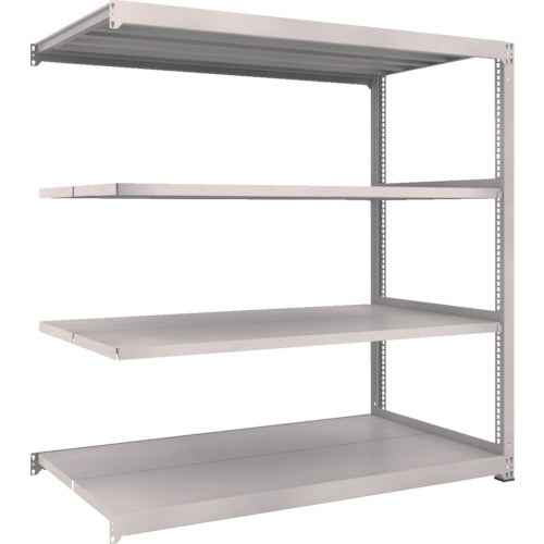 TRUSCO Steel Rack M3 Medium Duty Shelf 1800 x 1121 x H1800 4 Tiers Connected Neo Gray M3-66124B 1 S