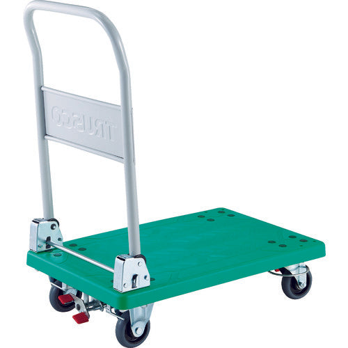 ＴＲＵＳＣＯ　樹脂台車　グランカート　折畳　４輪リングストッパー付　TP-901JKRS-4　1 台