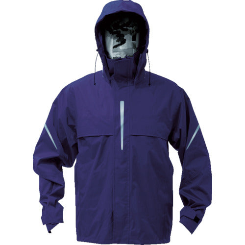 ＴＲＵＳＣＯ　ベンチレーション（通気口）付レインスーツ　ネイビー　ＬＬ　TRW360-55-LL　1 着