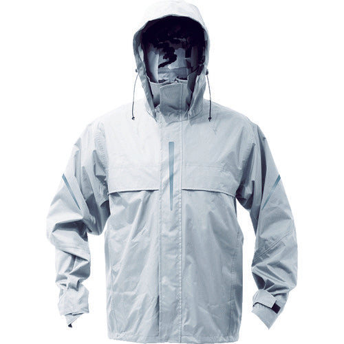 TRUSCO Ventilated Rain Suit Silver S TRW360-71-S 1 unit