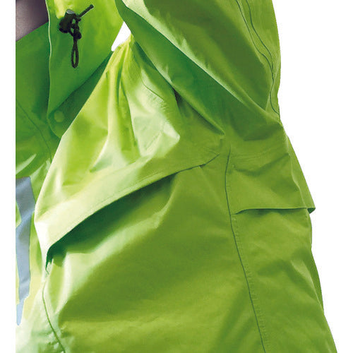 TRUSCO Ventilated Rain Suit Silver S TRW360-71-S 1 unit