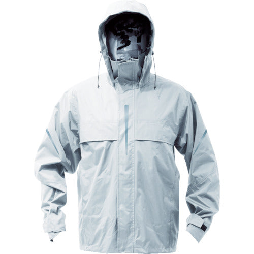 ＴＲＵＳＣＯ　ベンチレーション（通気口）付レインスーツ　シルバー　Ｌ　TRW360-71-L　1 着