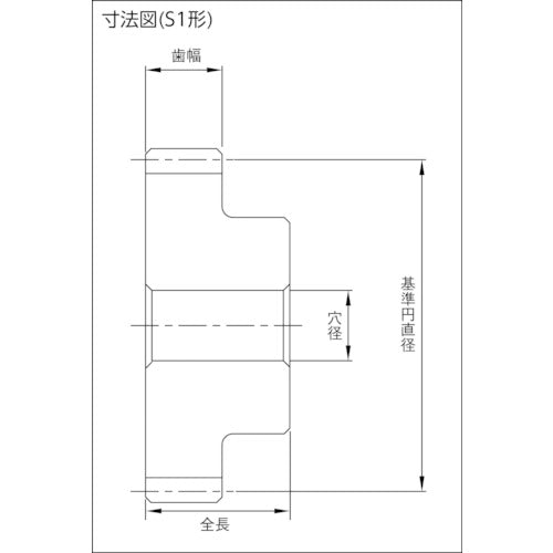 ＫＨＫ　平歯車ＢＳＳ０．８−２０　BSS0.8-20　1 個