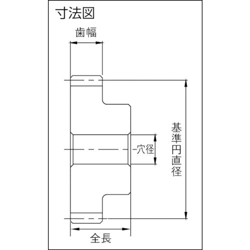 ＫＨＫ　ＣＰステンレス平歯車ＳＵＳＣＰ１０−２５　SUSCP10-25　1 個