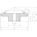 ＫＨＫ　かさ歯車　ＳＢ３−６０１２　グリーソン　SB3-6012　1 個