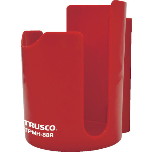 ＴＲＵＳＣＯ　樹脂マグネット缶ホルダー　赤　８０ｍｍ　TPMH-88R　1 個