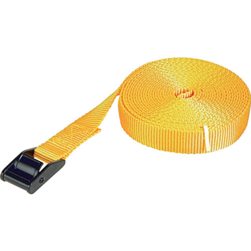 ＴＲＵＳＣＯ　簡易結束ベルト　２５ｍｍＸ５ｍ　黄　TSB-255Y　1 本