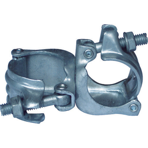 TRUSCO Hot-dip galvanized single pipe equal diameter clamp, orthogonal, Φ48.6 x Φ48.6, TCDK-DM, 1 piece
