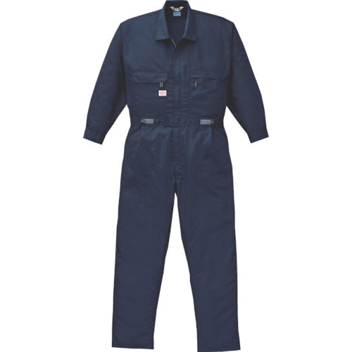 空調服　綿・ポリ混紡空調つなぎ服　ウェアのみ　ネイビー　Ｍ　1-9820-C03-S2　1 着