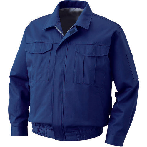 Air-conditioned clothing, lined, thick cotton workwear, [R under], clothing only, dark blue, M, KU90600-C14-S2, 1 unit
