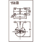 Hammer E series fixed elastomer wheel (PP wheel) 100 mm with stopper 415ER-L100 1 piece