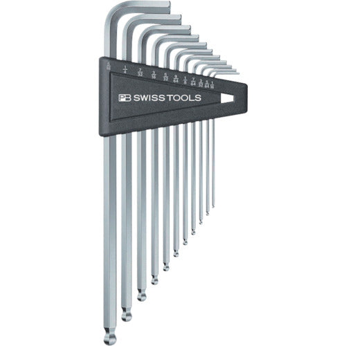 PB Swiss Tools Ball Head Long Hexagonal Wrench Set (Pack not included) 212ZLH-12 1 S