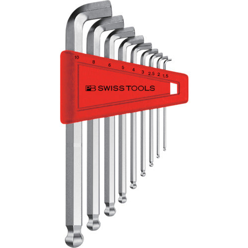 PB Swiss Tools 2212H-10 Short Head Hexagonal Wrench Set (Pack of 2212H-10 1 S