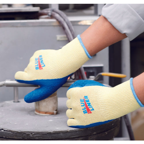 트와론 정리 구입 천연 고무 등받이 장갑 블루 라이너 M (3 쌍입) 300-3P-M 1봉