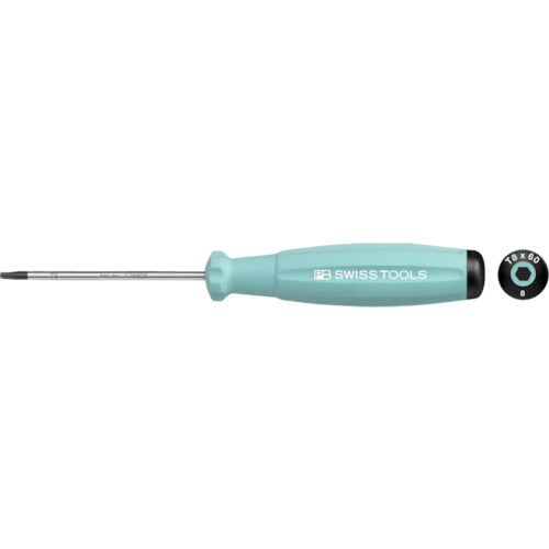 PB 스위스 툴즈 8400-8-60LG 레인보우 헥스 로브 드라이버 라이트 블루 8400-8-60LG 1 개