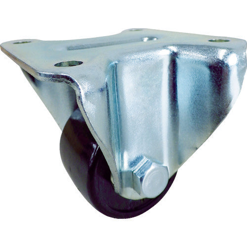 YUEI Plate-type fixed low-floor caster, phenolic, wheel diameter 50 mm, H-type, UHR type, mounting dimensions 64 x 64, UHR-50PB, 1 piece