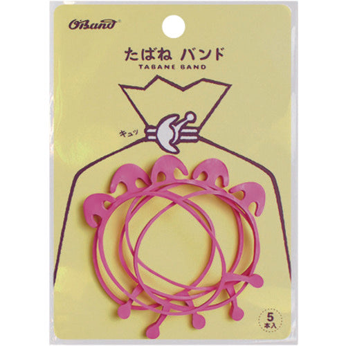 O-Band Tabane Band #18 x 3 Pink (5 pieces) GHT-602TPK 1 bag