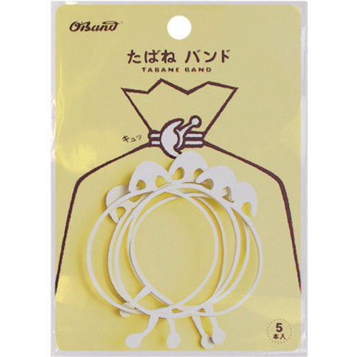 O-Band Tabane Band #18 x 3 White (5 pieces) GHT-602TWT 1 bag