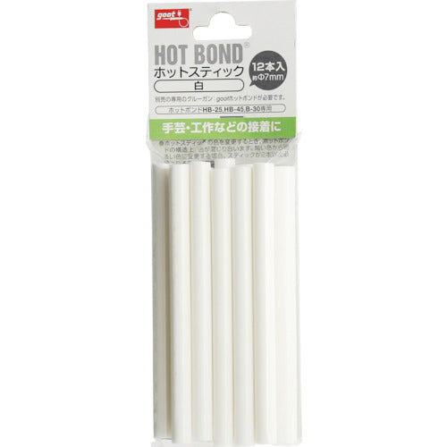 GUT Hot Stick White Approx. φ7 50g/12 sticks HB-40S-WH 1 box