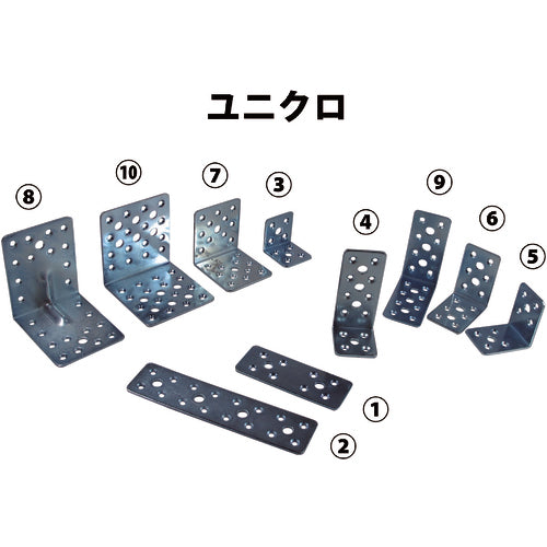 ＤＡＩＤОＨＡＮＴ　マルチ金物　Ｌ型不等辺　ユニクロメッキ　３．２×４０×９０×４５　00069123　1 個