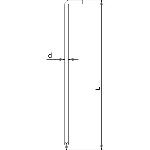 ＤＡＩＤОＨＡＮＴ　Ｌ型ロープ止め　９×３５０　10102792　1 本