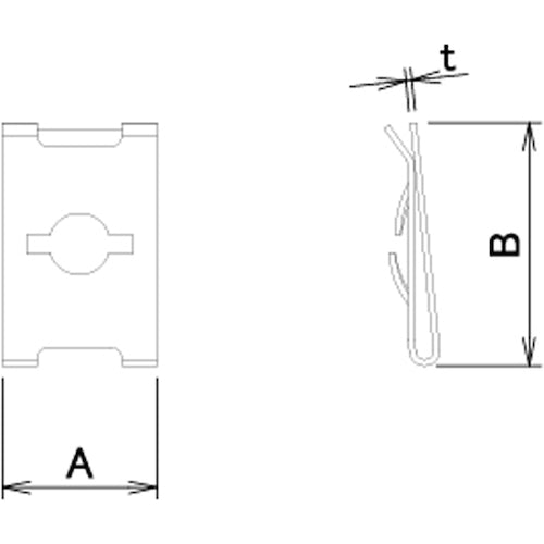 DAIDOHANT HP 유니클로 스피드 너트 U형 M5 6개입 10184711 1봉