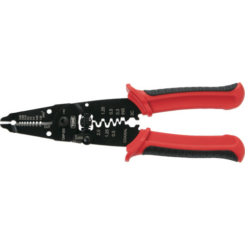 ＴＯＮＥ　手動圧着工具　電工ペンチ　全長２２０ｍｍ　CMP-200　1 丁