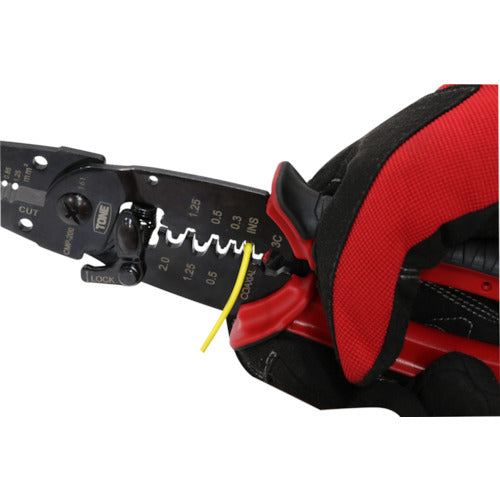 ＴＯＮＥ　手動圧着工具　電工ペンチ　全長２２０ｍｍ　CMP-200　1 丁