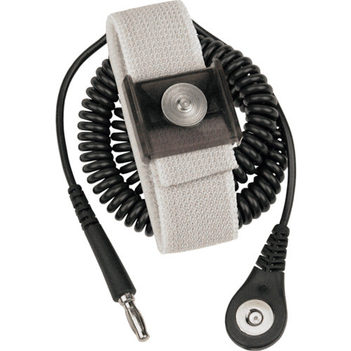 ＤＥＳＣＯ　リストストラップ、ＪＥＷＥＬ、マグネット嵌合　伸縮性長さ調整機能付き、黒、３．６６ｍ　09185　1 個