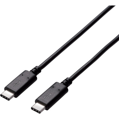 ELECOM USB2.0 케이블 C-C 타입 인증품 1.0m 블랙 U2C-CC5P10NBK 1개