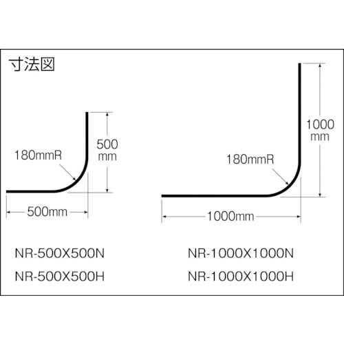 ＴＯＳＯ　ニユ−リブ　カ−ブ　アルミホワイト　　　　１．００　NR-1000X1000H　1 本